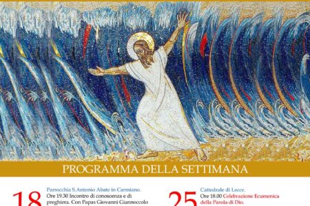 Settimana di Preghiera per l'Unità dei Cristiani nella Diocesi di Lecce