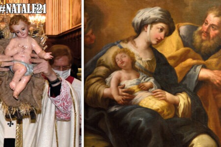 NATALE21. L’arcivescovo depone il bambinello nel presepe e poi presiede la veglia in duomo - il giornale della Arcidiocesi di Lecce