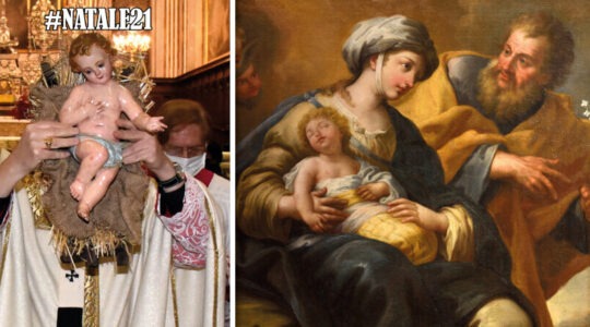 NATALE21. L’arcivescovo depone il bambinello nel presepe e poi presiede la veglia in duomo - il giornale della Arcidiocesi di Lecce