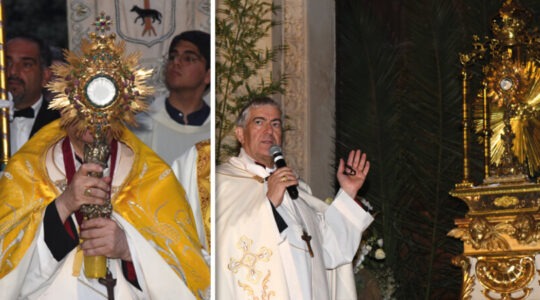 L’invocazione dell’arcivescovo in ginocchio davanti all’eucarestia: donaci la pace, Signore - il giornale della Arcidiocesi di Lecce
