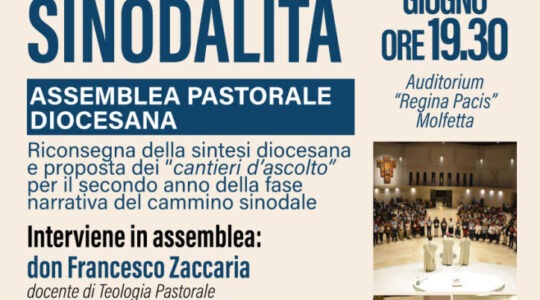 Formarsi alla Sinodalità. Assemblea pastorale diocesana 2022 – Diocesi di Molfetta-Ruvo-Giovinazzo-Terlizzi