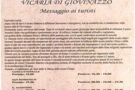 Giovinazzo. Messaggio del Vescovo Domenico ai turisti per l’estate 2022 – Diocesi di Molfetta-Ruvo-Giovinazzo-Terlizzi