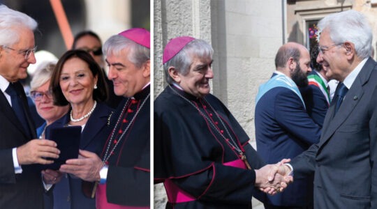 Il dono dell’arcivescovo e la gratitudine del Presidente per l’accoglienza in Piazza Duomo - il giornale della Arcidiocesi di Lecce