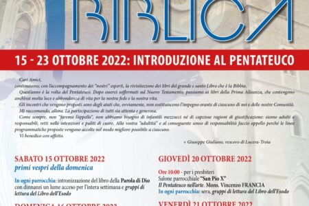 Settimana Biblica 2022: il Pentateuco