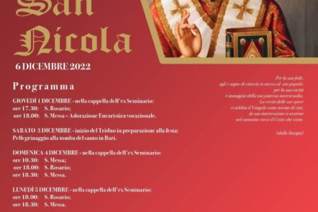 Festa patronale di San Nicola 2022 – Diocesi di Castellaneta