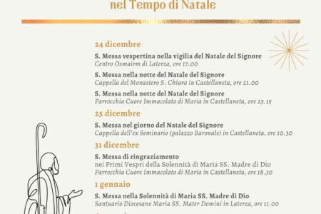 Natale 2022: Celebrazioni Eucaristiche presiedute da S.E.R. Mons. Sabino Iannuzzi