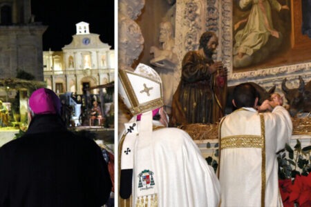 Vigilia con l’arcivescovo. In piazza depone il Bambinello poi in duomo la messa della Notte - il giornale della Arcidiocesi di Lecce