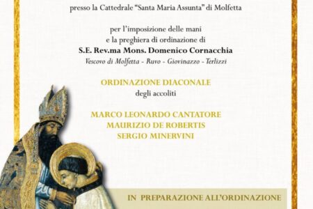 In diocesi tre ordinazione diaconali – Diocesi di Molfetta-Ruvo-Giovinazzo-Terlizzi
