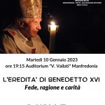 L’eredità di Benedetto XVI. Riflessioni del prof. Michele Illiceto – Arcidiocesi di Manfredonia – Vieste – San Giovanni Rotondo