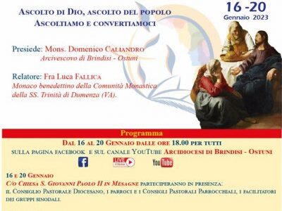 Settimana Teologica Diocesana 2023 – Arcidiocesi di Brindisi – Ostuni