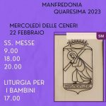 Mercoledì delle Ceneri – Arcidiocesi di Manfredonia – Vieste – San Giovanni Rotondo