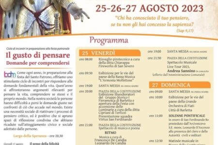 SOLENNI FESTEGGIAMENTI IN ONORE DI SAN FERDINANDO RE — 25-26-27 AGOSTO 2023