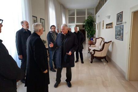 Il Cardinale Emil Paul Tscherrig visita l’Episcopio di Molfetta e il Pontificio Seminario Regionale Pio XI